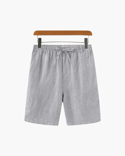 Shorts Heren Linnen Rechte Pasvorm Zomer Casual