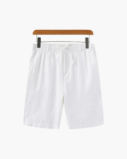 Shorts Heren Linnen Rechte Pasvorm Zomer Casual