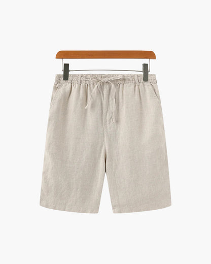 Shorts Heren Linnen Rechte Pasvorm Zomer Casual
