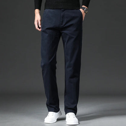 Stretch Chino Heren Slim Fit Casual Elastische Taille