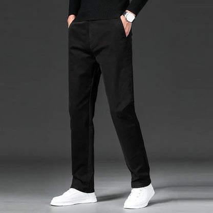Stretch Chino Heren Slim Fit Casual Elastische Taille