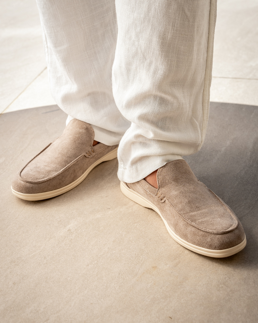 Suede Loafers Heren Casual Comfort Slip On