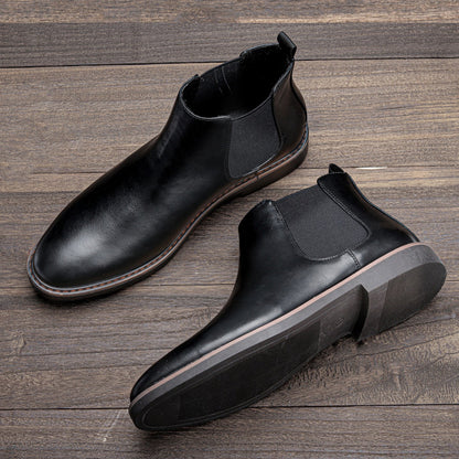 Viktor | Heren Leren Chelsea Boots met Modern Design