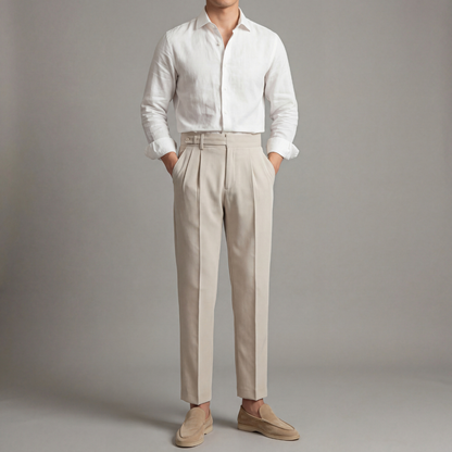 Tailored Fit Broek Heren Klassiek Formeel Kantoor